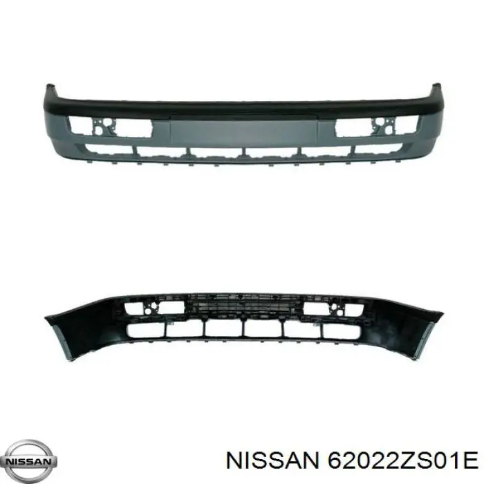 Передній бампер 62022ZS01E Nissan/Infiniti
