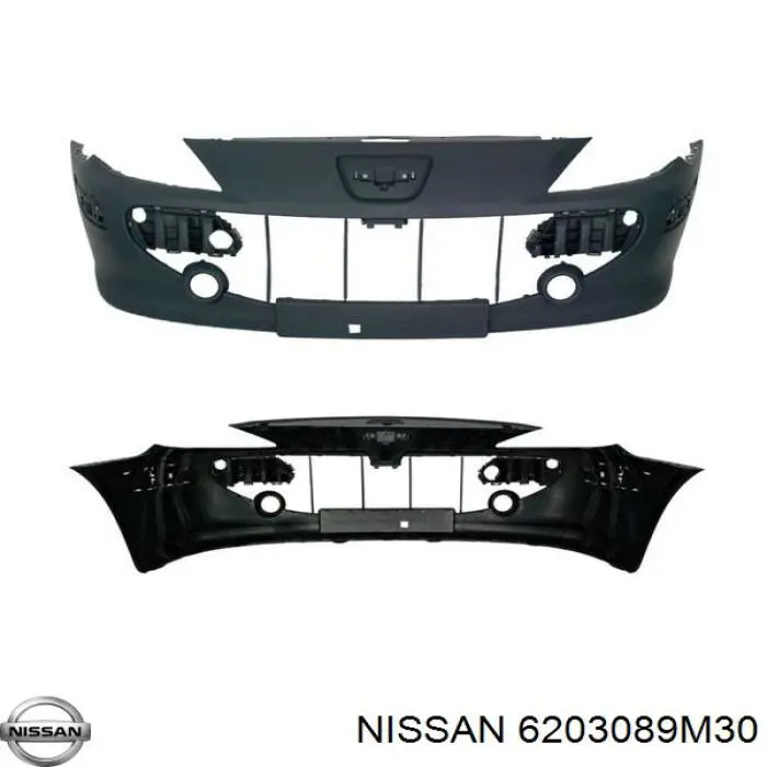  Підсилювач заднього бампера Nissan Sunny 2