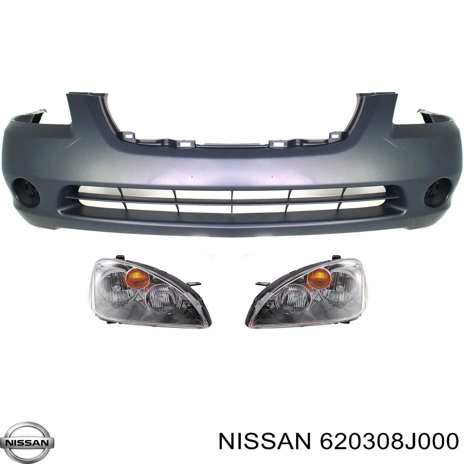 Шина бампера переднього Nissan Altima L31 седан (2001 - 2006) ціна, від 19.64 USD