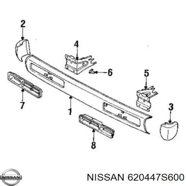  Nissan/Infiniti 620447S600 ціна, від 62.08 USD