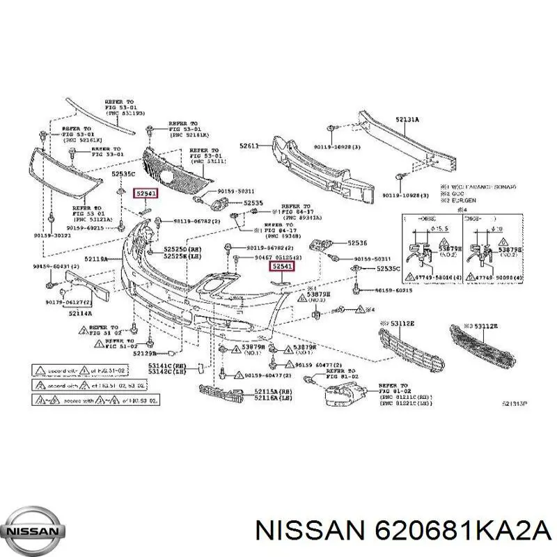  Nissan/Infiniti 620681KA2A ціна, від 4.77 USD