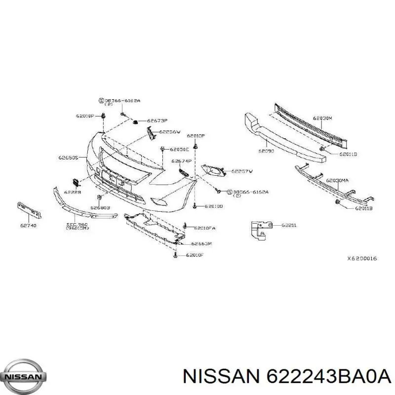  622243BA0A Nissan