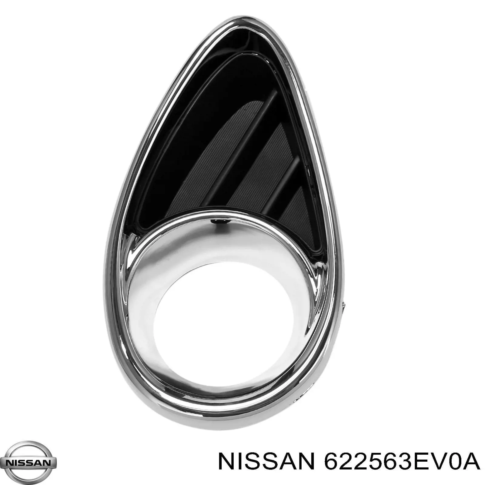 Купити 622563EV0A Nissan/Infiniti Заглушка/ решітка протитуманних фар бампера переднього, права