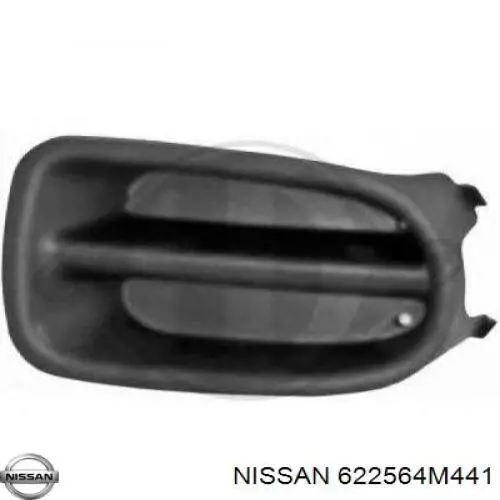 622564M441 Nissan заглушка/ решітка протитуманних фар бампера переднього, права