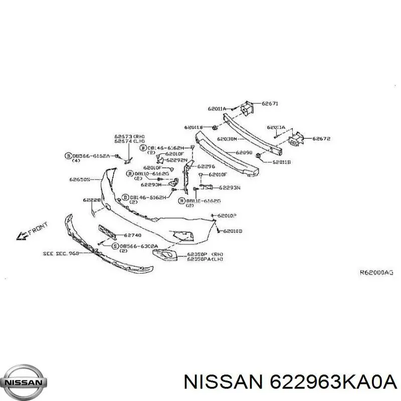 622963KA0A Nissan/Infiniti Телефізор