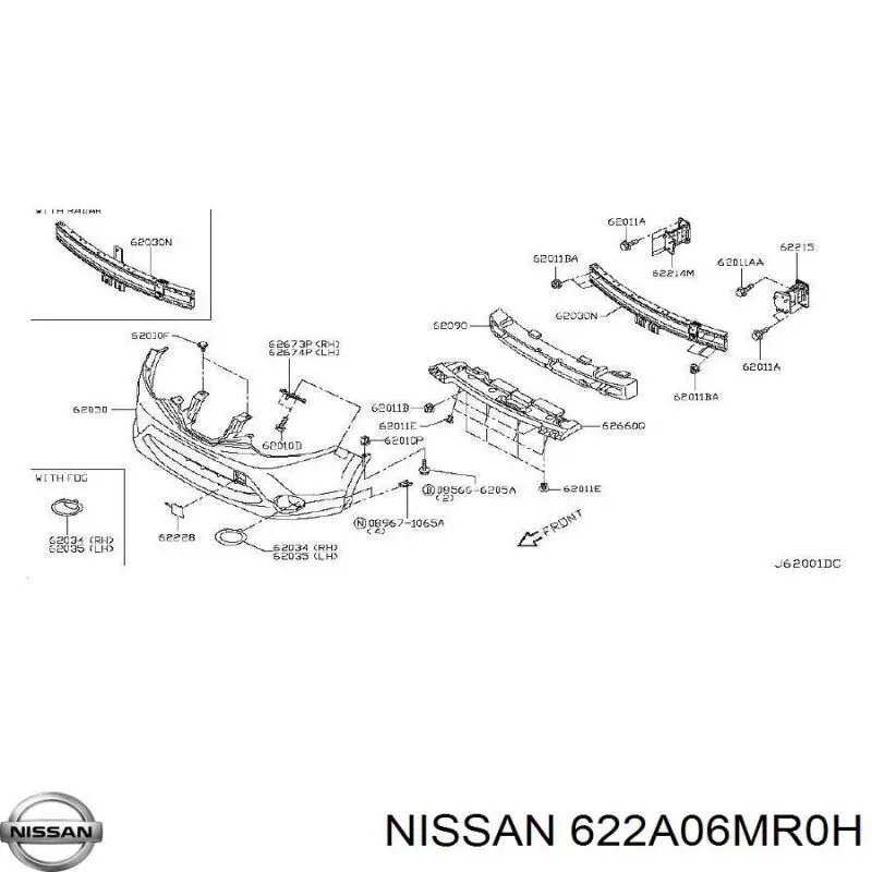  622A06MR0H Nissan