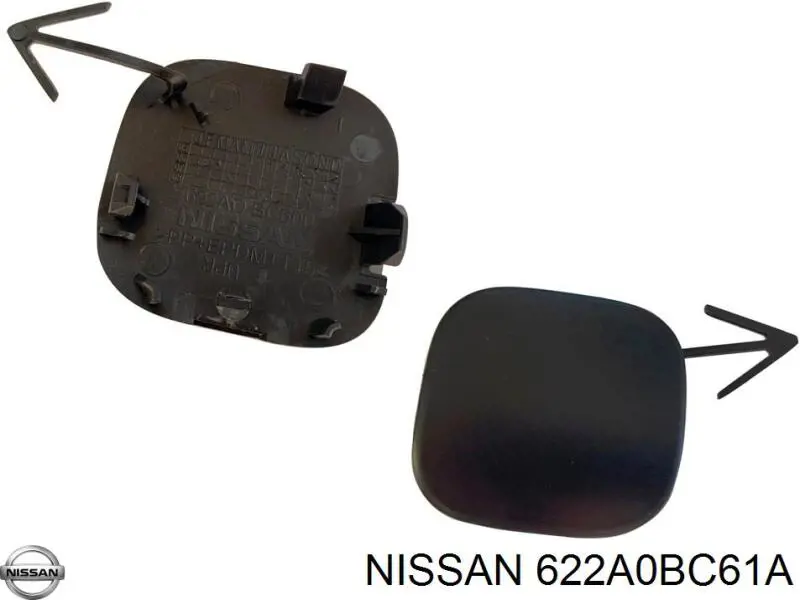 Заглушка бампера буксирувального гака, передня Nissan/Infiniti 622A0BC61A ціна, від 6.72 USD