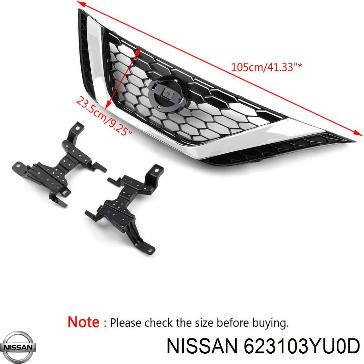 623103YU0D Nissan/Infiniti Решітка радіатора