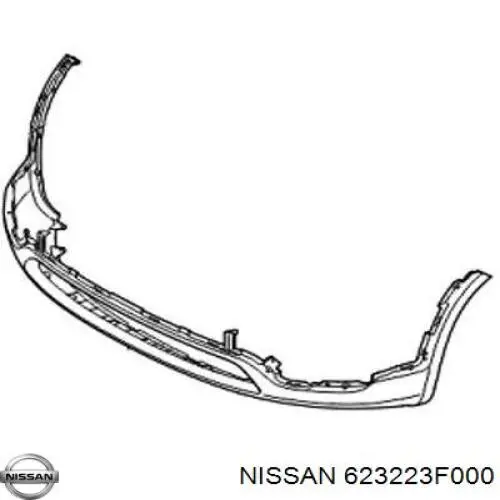 623223F000 Nissan вія (накладка правої фари)
