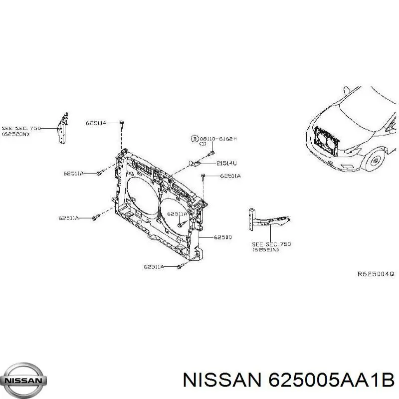  625005AA1B Nissan