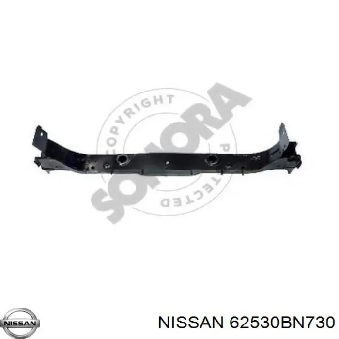 Супорт радіатора нижній/монтажна панель кріплення фар Nissan Almera 2 (N16) (Нісан Альмера)