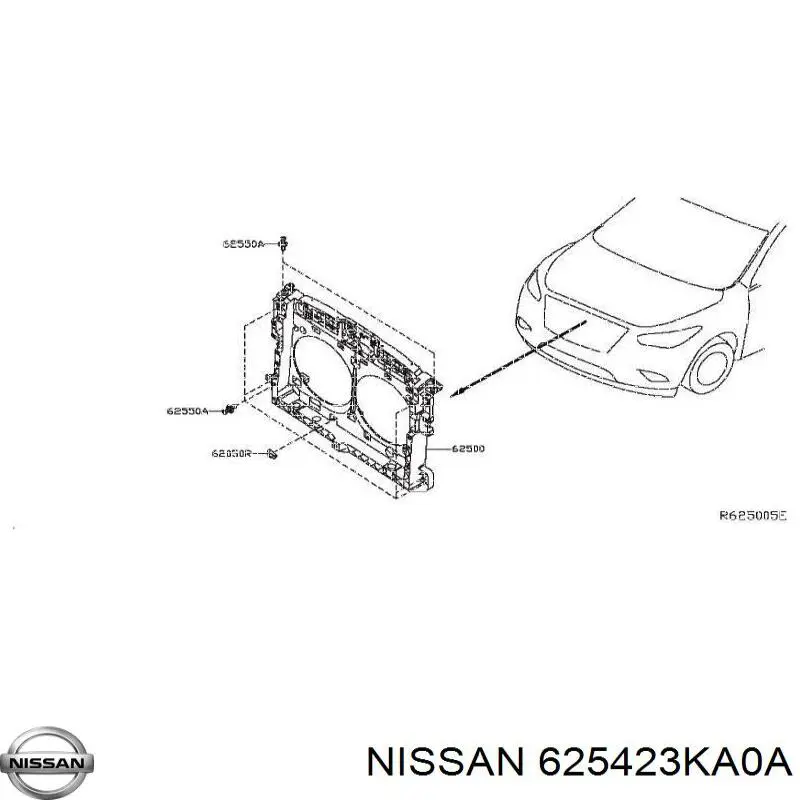  Nissan/Infiniti 625423KA0A ціна, від 12.64 USD