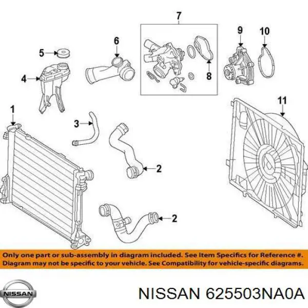 Nissan/Infiniti 625503NA0A ціна, від 25.33 USD