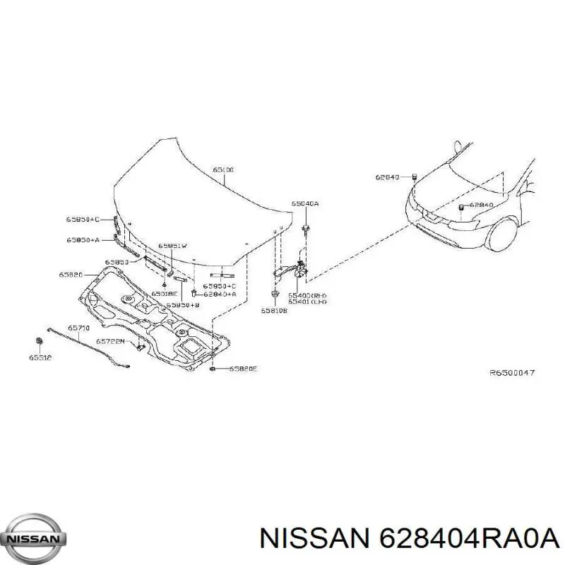  628404RA0A Nissan