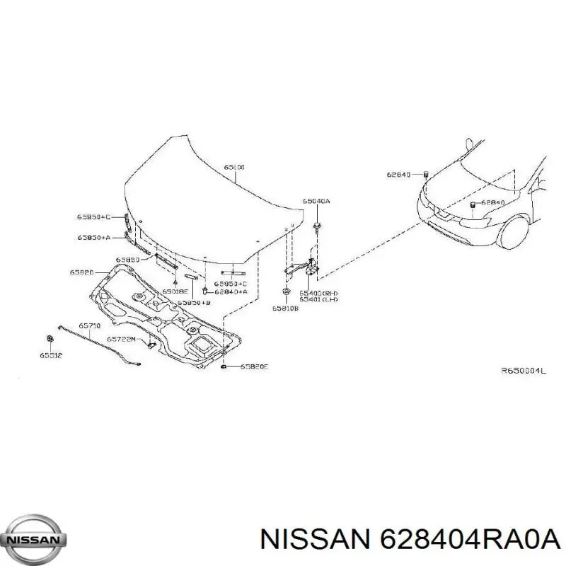  628404RA0A Nissan/Infiniti
