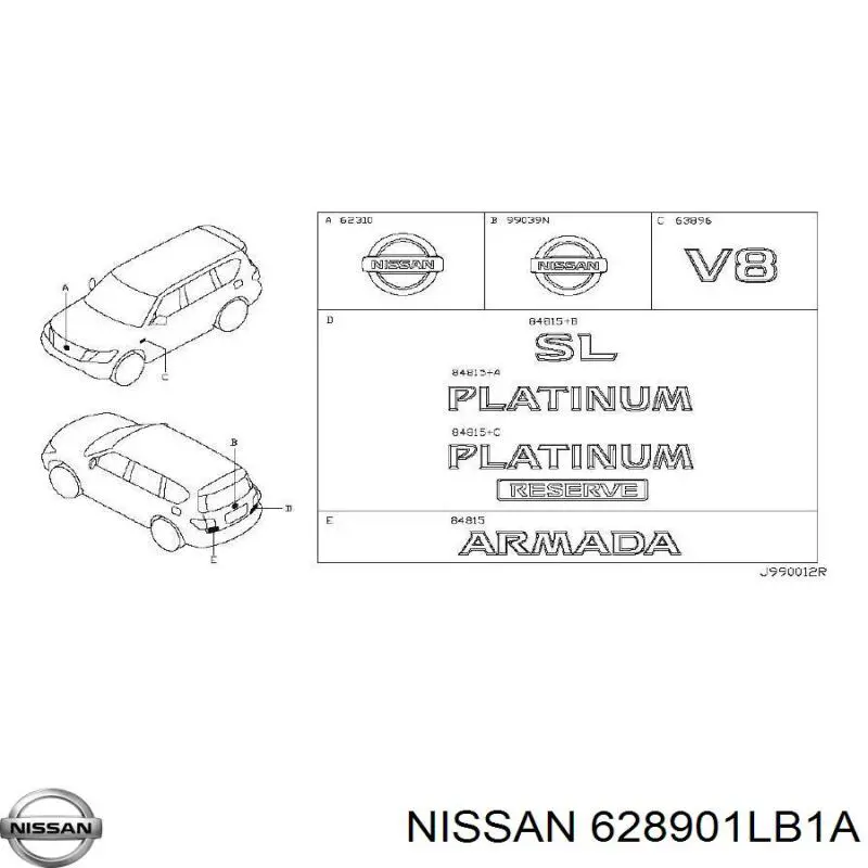 628901LB1A Nissan/Infiniti 