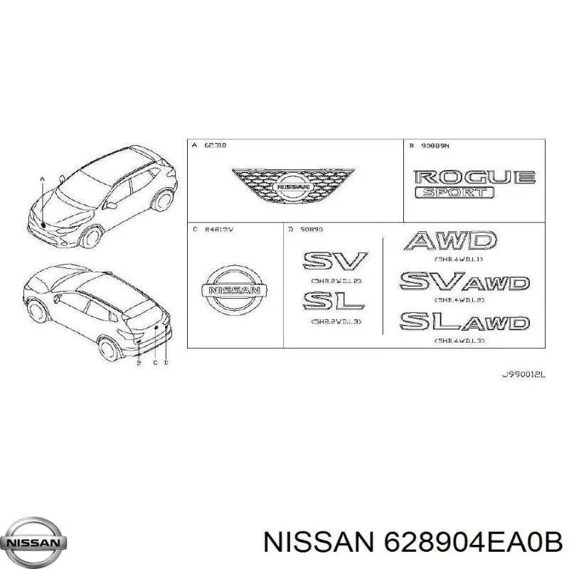 628904EA0B Nissan/Infiniti 