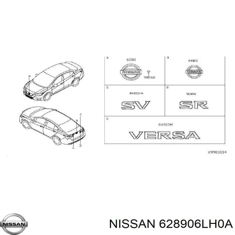  628906LH0A Nissan