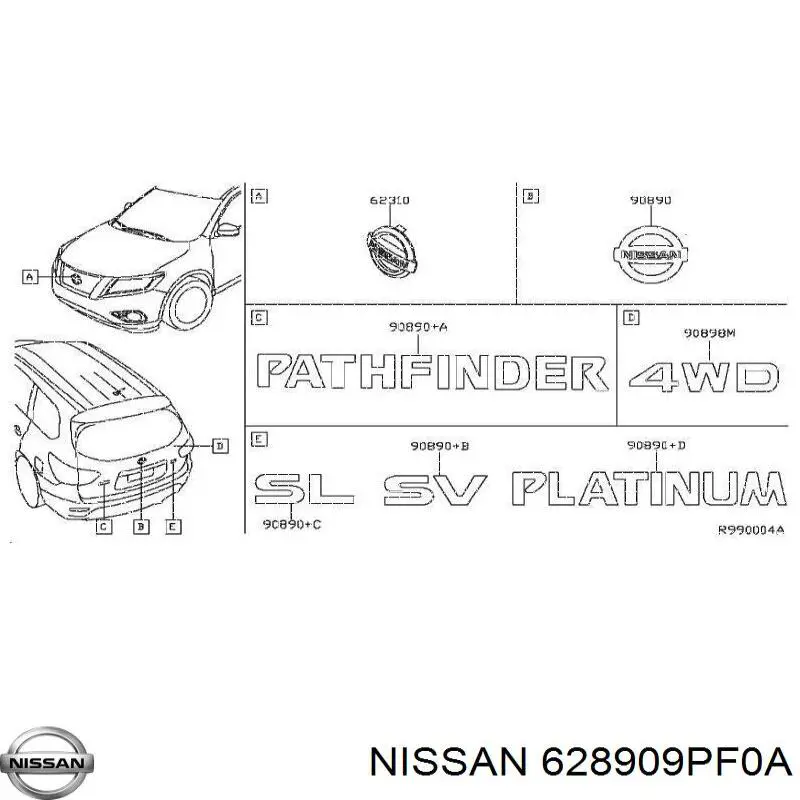 628909PF0A Nissan/Infiniti 