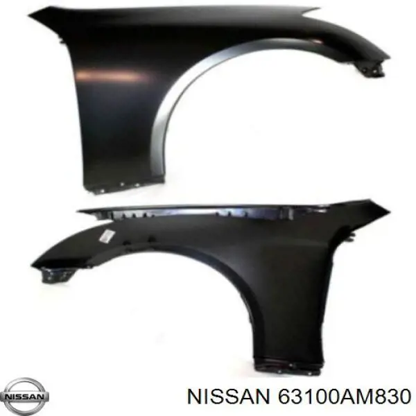 Крило переднє праве Nissan/Infiniti 63100AM830 ціна, від 142.82 USD