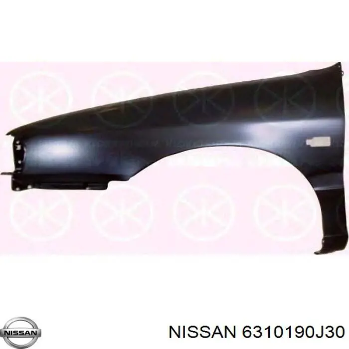 Ліве переднє крило Nissan/Infiniti 6310190J30 ціна, від 55.25 USD