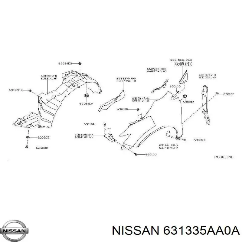  631335AA0A Nissan