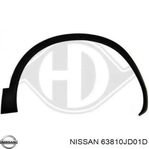 63810JD01D Nissan/Infiniti Молдинг передньої арки колеса, правий