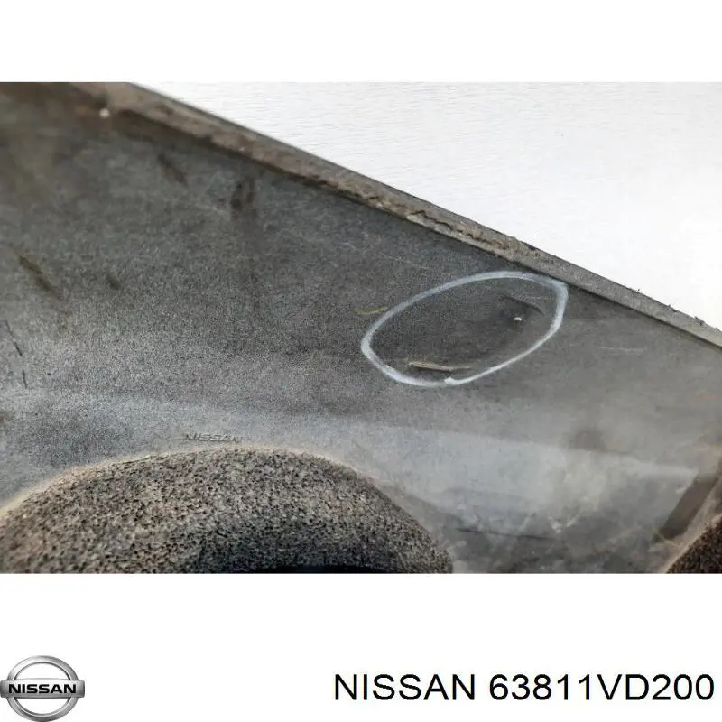 63811VD22B Nissan/Infiniti Розширювач передньої арки колеса, лівий