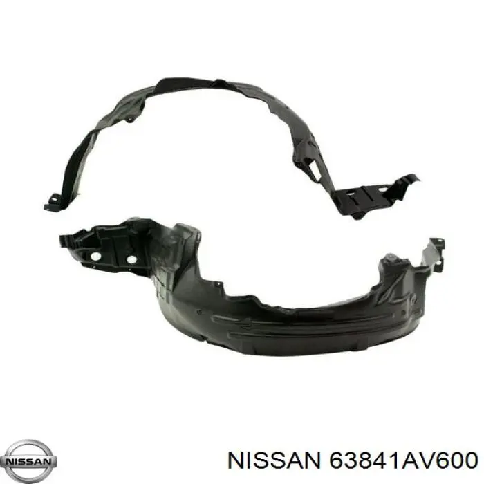 Підкрилок переднього крила, лівий Nissan/Infiniti 63841AV600 ціна, від 17.17 USD