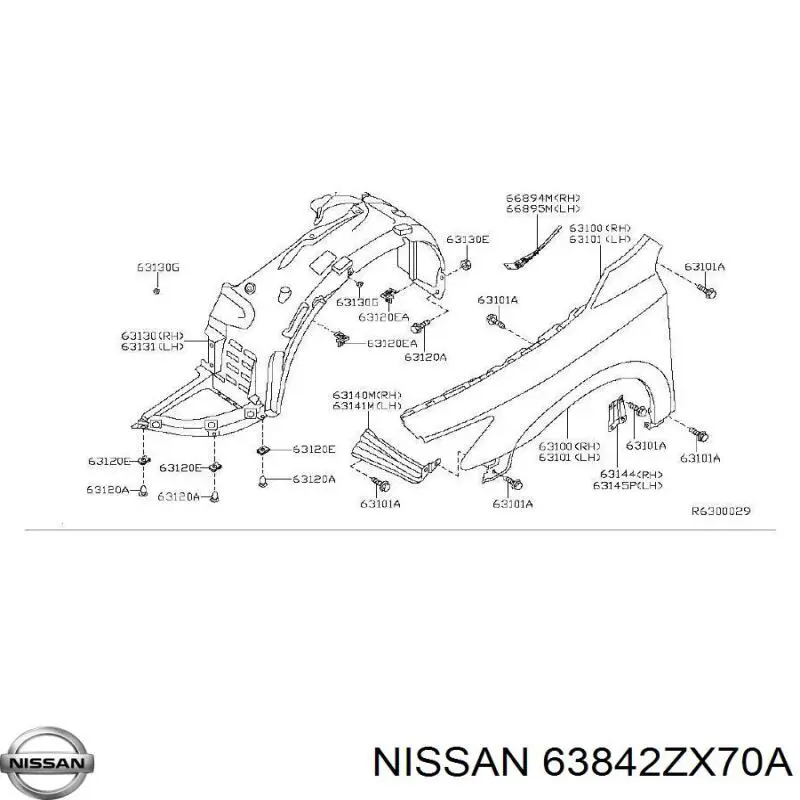 63842ZX70A Nissan/Infiniti 