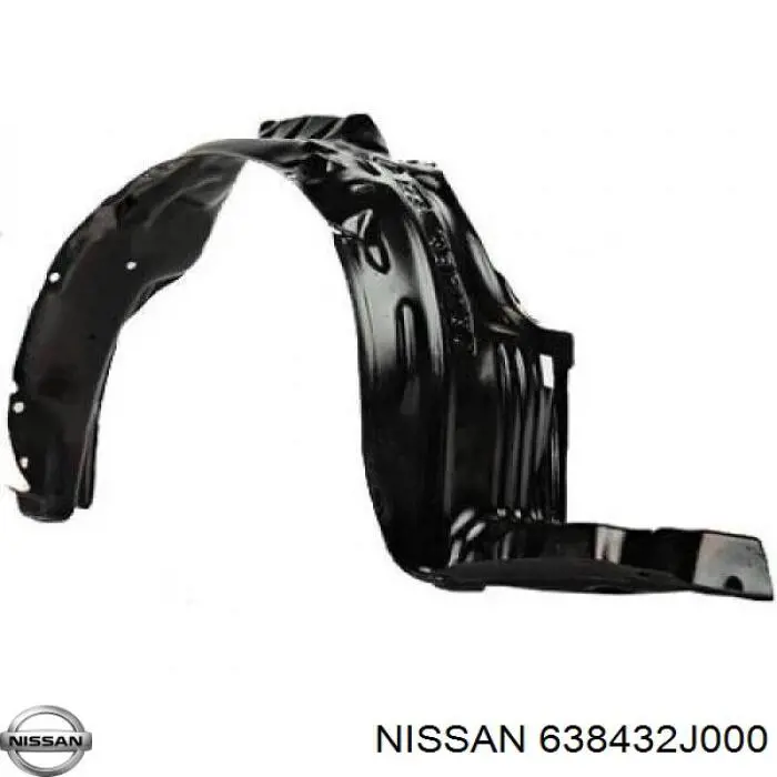 Підкрилок переднього крила, лівий Nissan/Infiniti 638432J000 ціна, від 15.68 USD