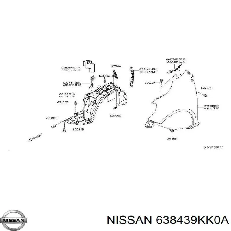  638439KK0A Nissan