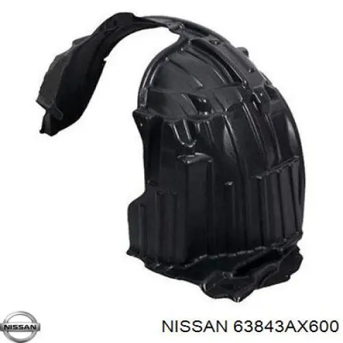 Купити 63843AX600 Nissan/Infiniti Підкрилок передній лівий