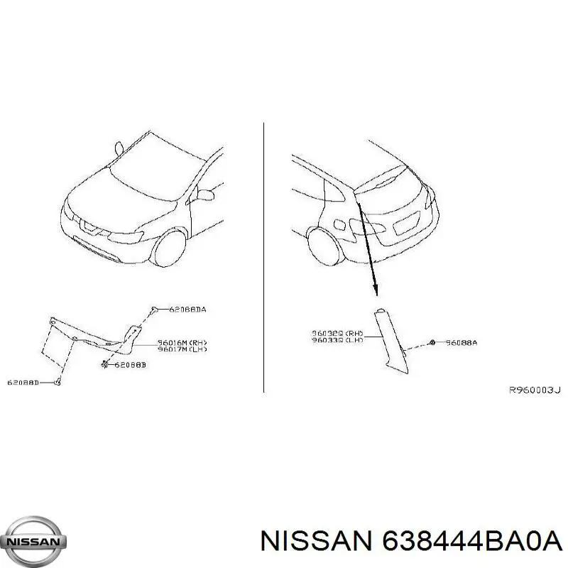  638444BA0A Nissan