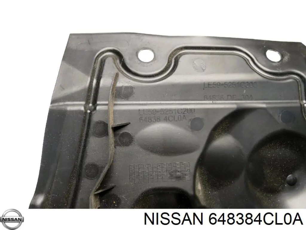 Захист двигуна, правий 648384CL0A Nissan/Infiniti