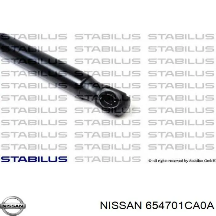 Амортизатор капота газовий Nissan/Infiniti 654701CA0A ціна, від 14.79 USD