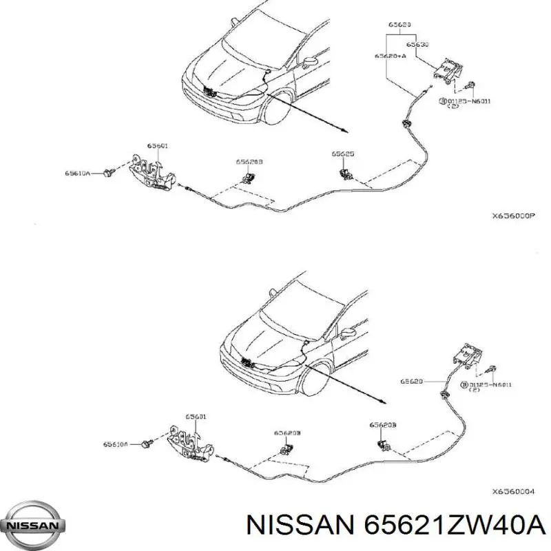  65621ZW40A Nissan