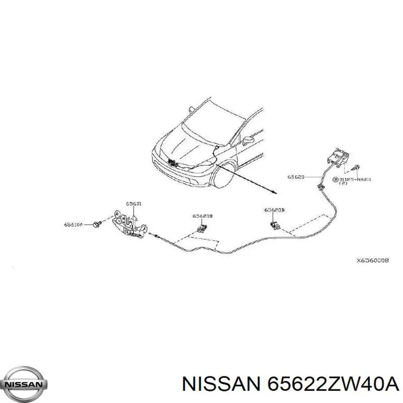 65622ZW40A Nissan/Infiniti 