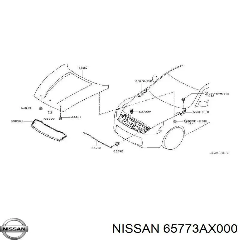 65773AX000 Nissan/Infiniti 