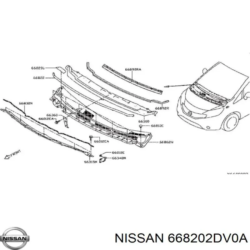  668202DV0A Nissan