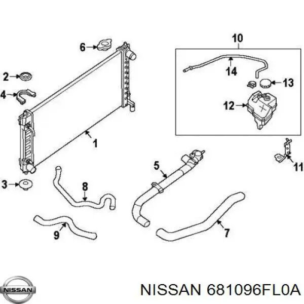  Nissan/Infiniti 681096FL0A ціна, від 17.10 USD