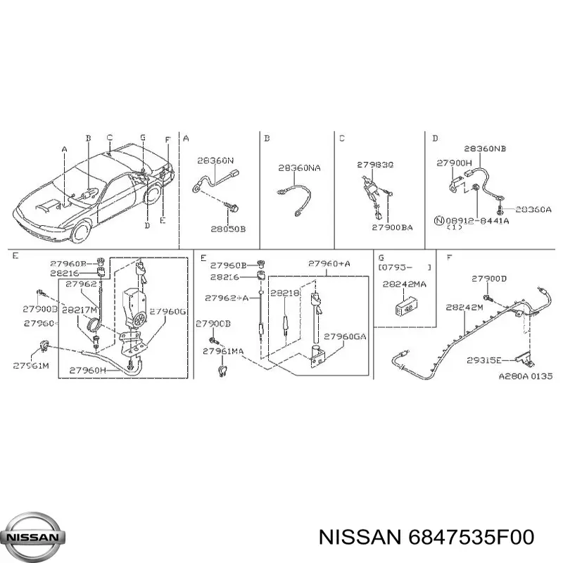 Купити 6847535F00 Nissan/Infiniti 