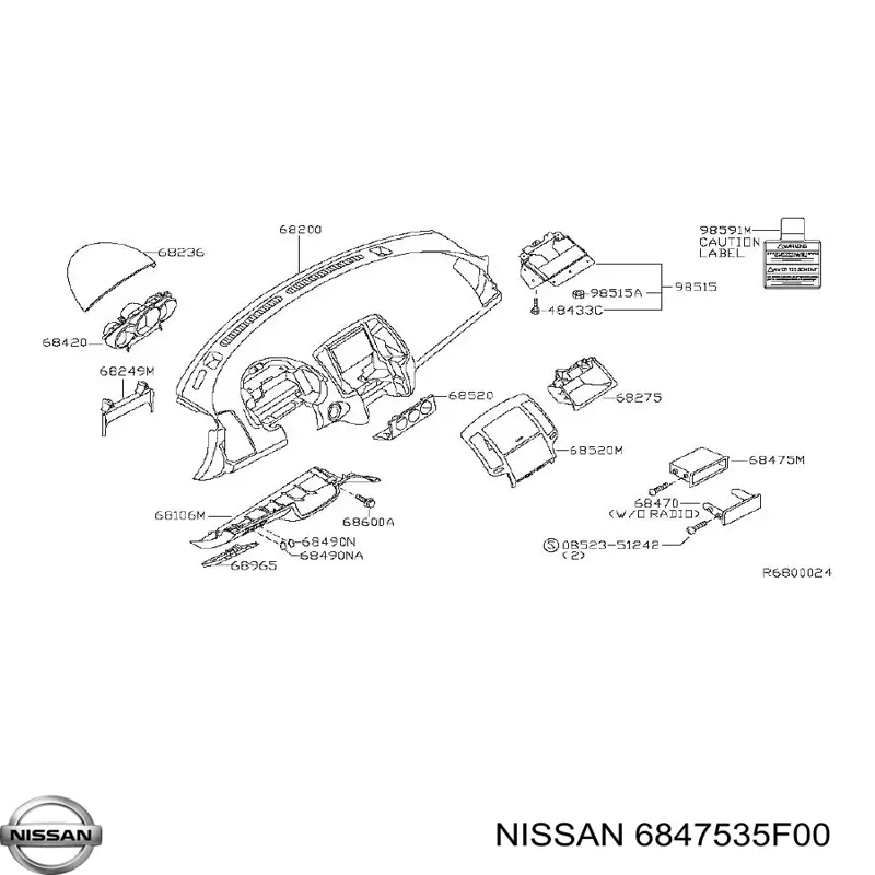 6847535F00 Nissan/Infiniti 
