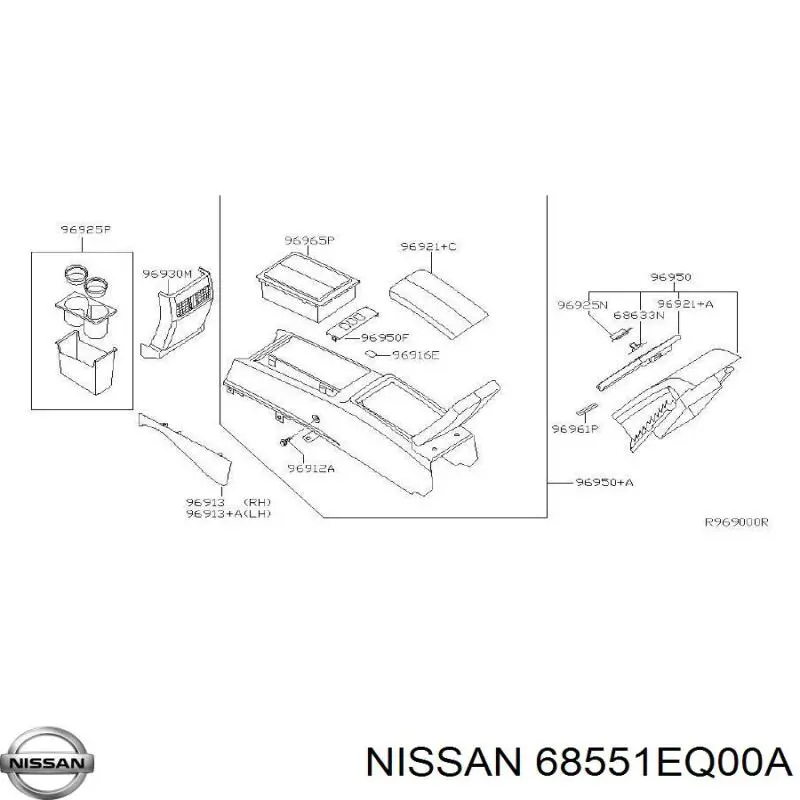  Nissan/Infiniti 68551EQ00A ціна, від 3.80 USD