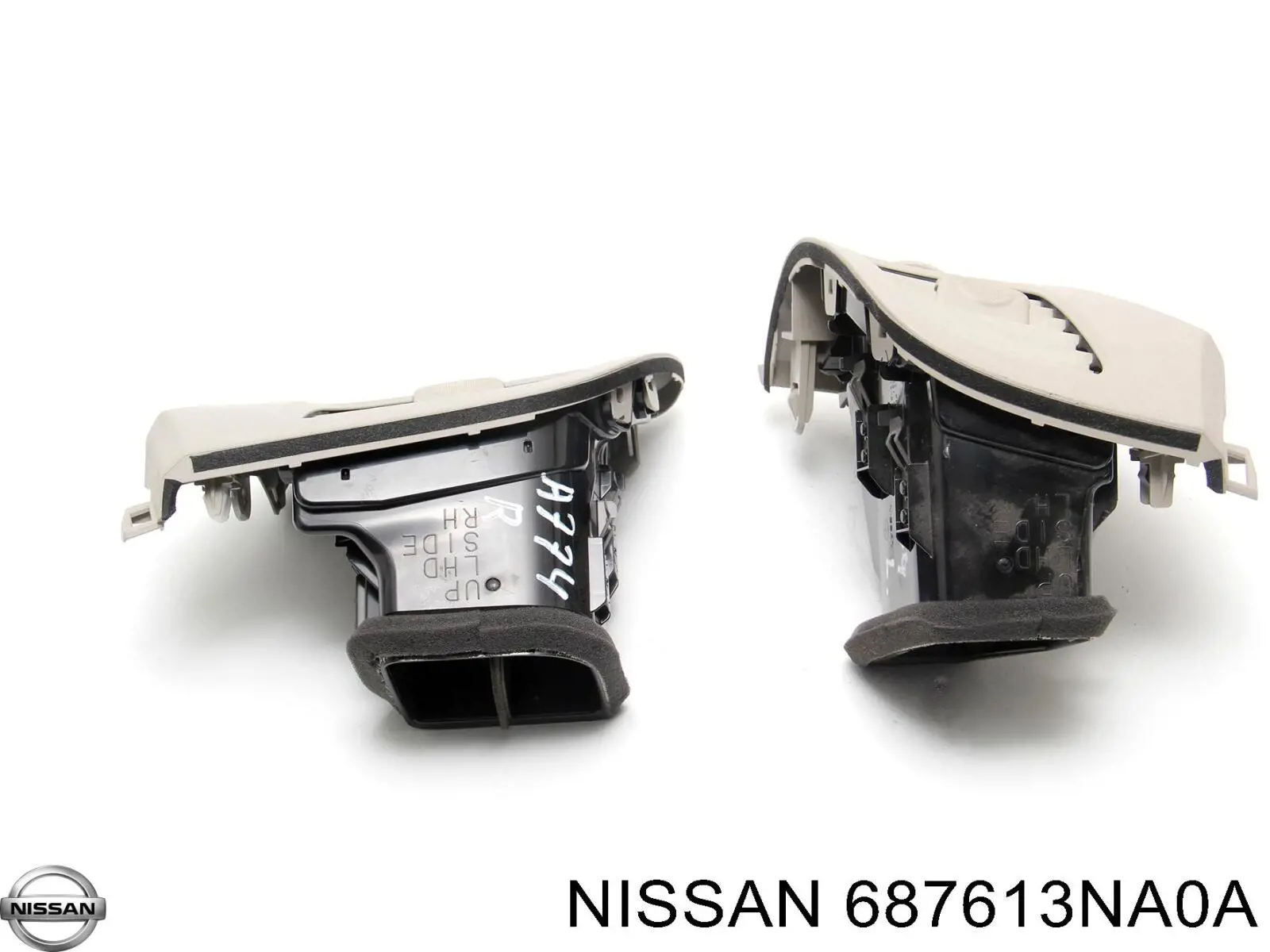 Решітка повітропровода ліва Nissan/Infiniti 687613NA0A ціна, від 6.33 USD
