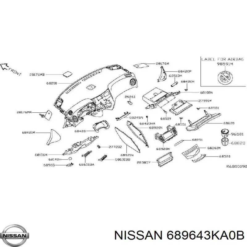 689643KA0B Nissan/Infiniti 