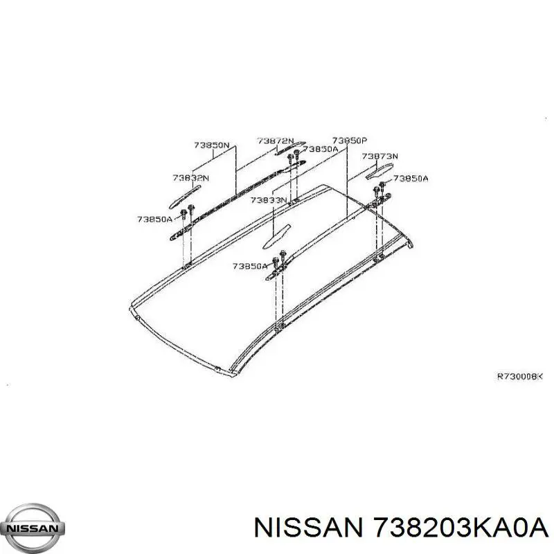  738203KA0A Nissan