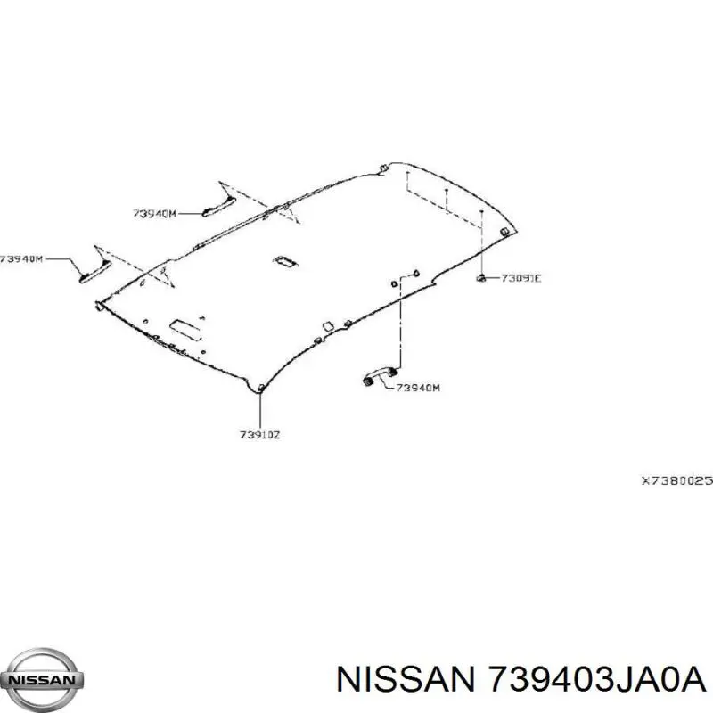 Nissan/Infiniti 739403JA0A ціна, від 5.07 USD