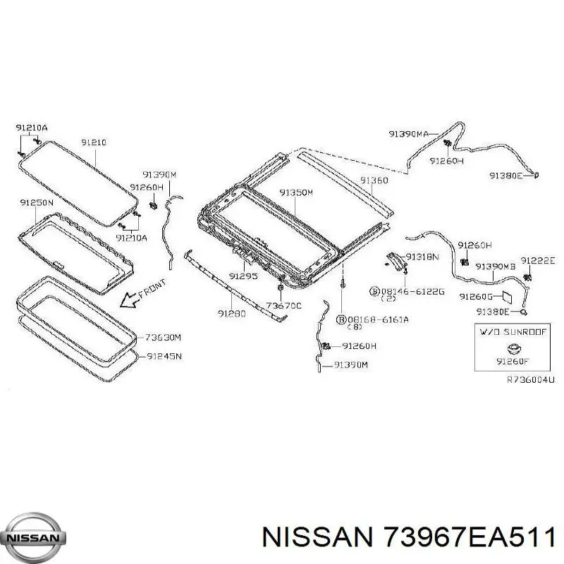  Nissan/Infiniti 73967EA511 ціна, від 32.31 USD