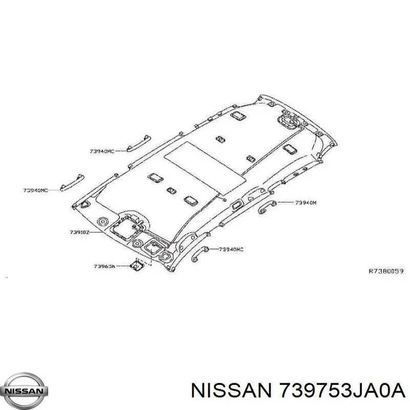  Nissan/Infiniti 739753JA0A ціна, від 2.76 USD